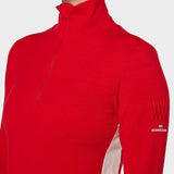 Voss 1/4 zip - Women - Red - Gumpel & Co