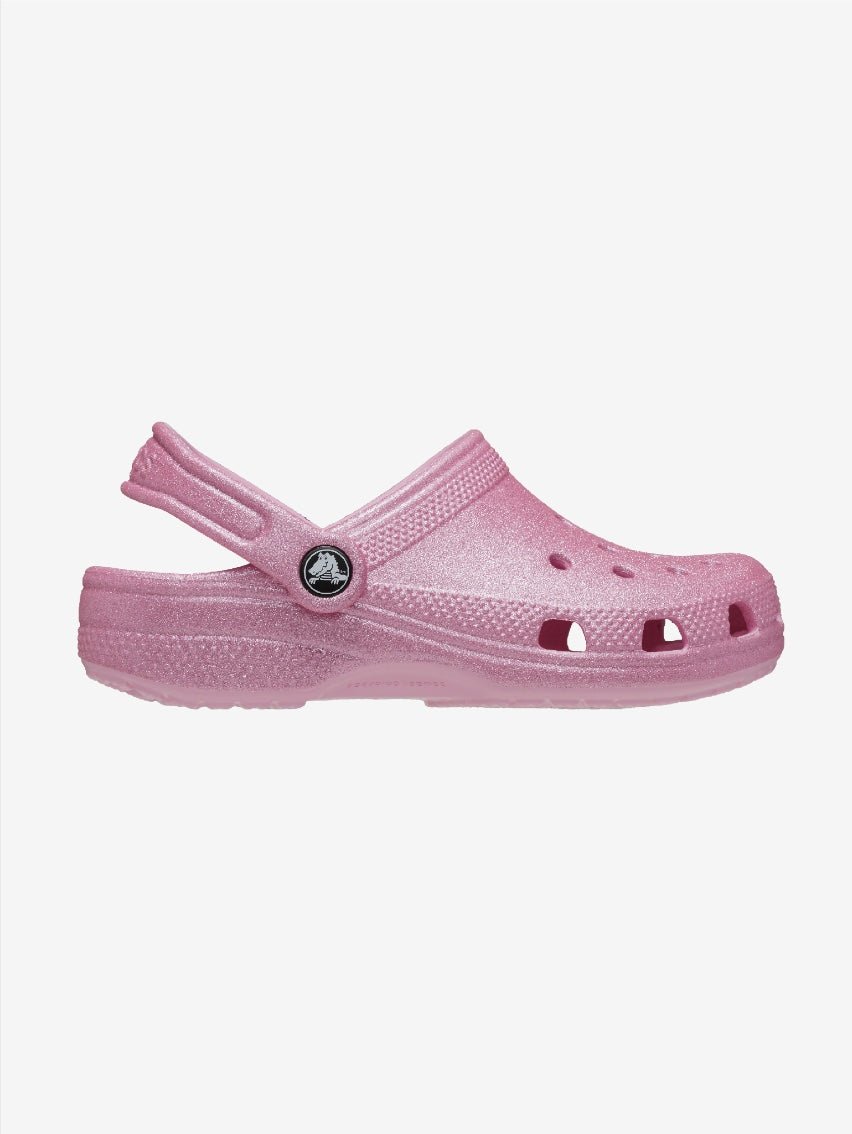 Kids' Classic Glitter Clog - Pink Tweed Glitter - Gumpel & Co
