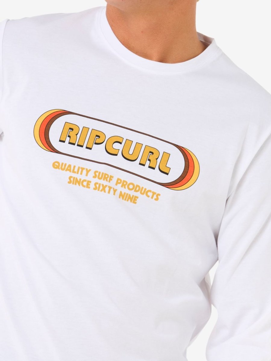 Icons Of Surf Long Sleeve UV Tee - Herre - White - Gumpel & Co