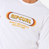 Icons Of Surf Long Sleeve UV Tee - Herre - White - Gumpel & Co