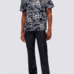 Men's Allov Hibiscus SS Shirt - Herre - Vintage Black - Gumpel & Co