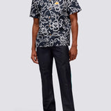Men's Allov Hibiscus SS Shirt - Herre - Vintage Black - Gumpel & Co