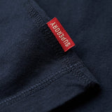 Men's Vintage Logo Embroidered Henley LS Tee - Herre - Eclipse Navy - Gumpel & Co