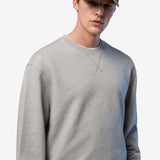 Sweatshirt with side ribbing - Men - Grey Melange - Gumpel & Co