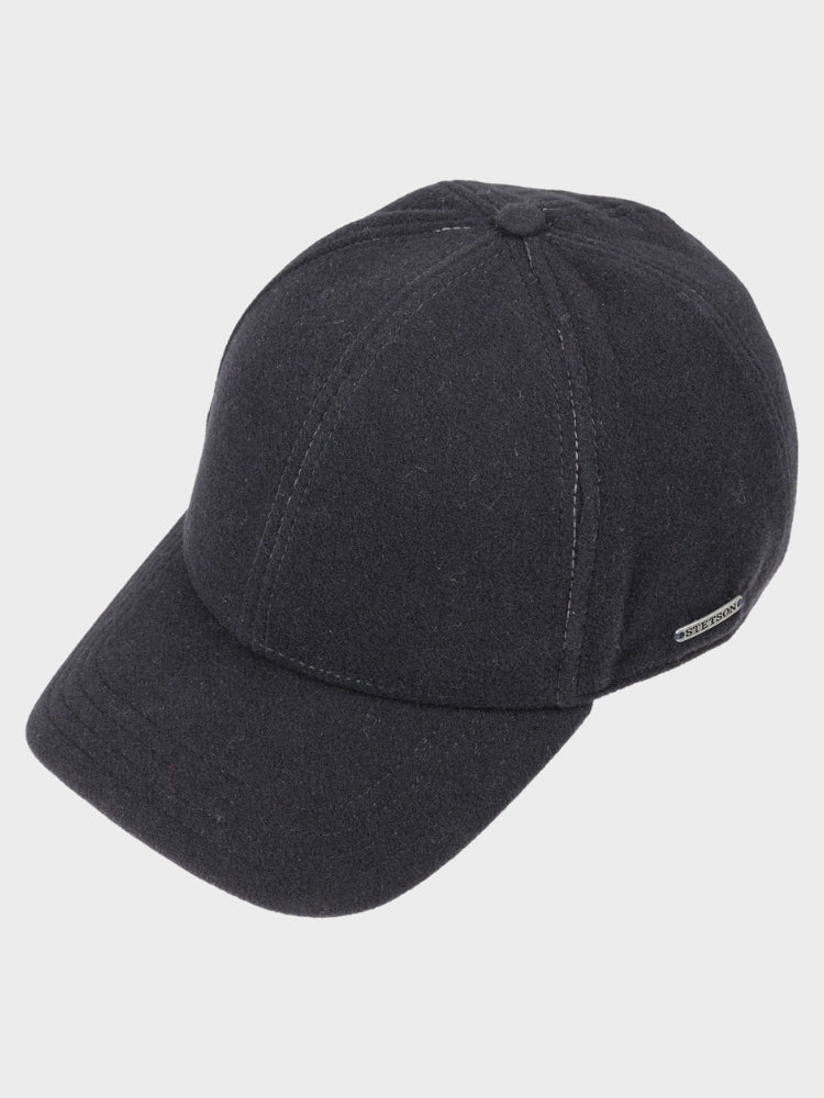 Baseball Wool/Cashmere Cap - Unisex - Navy - Gumpel & Co