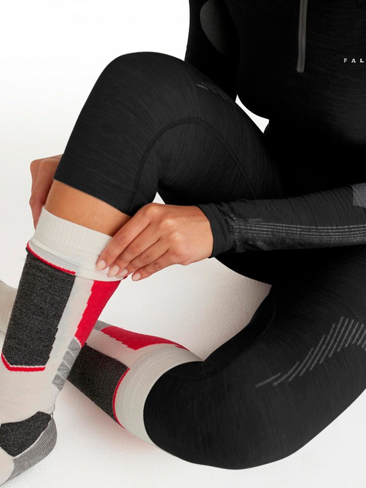 3/4 Wool Tech Skiunderbukser - Dame - Sort - Gumpel & Co