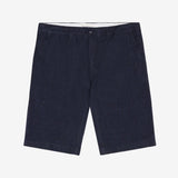 Men's - CHUCK REGULAR LINEN SHORTS - Total Eclipse - Gumpel & Co
