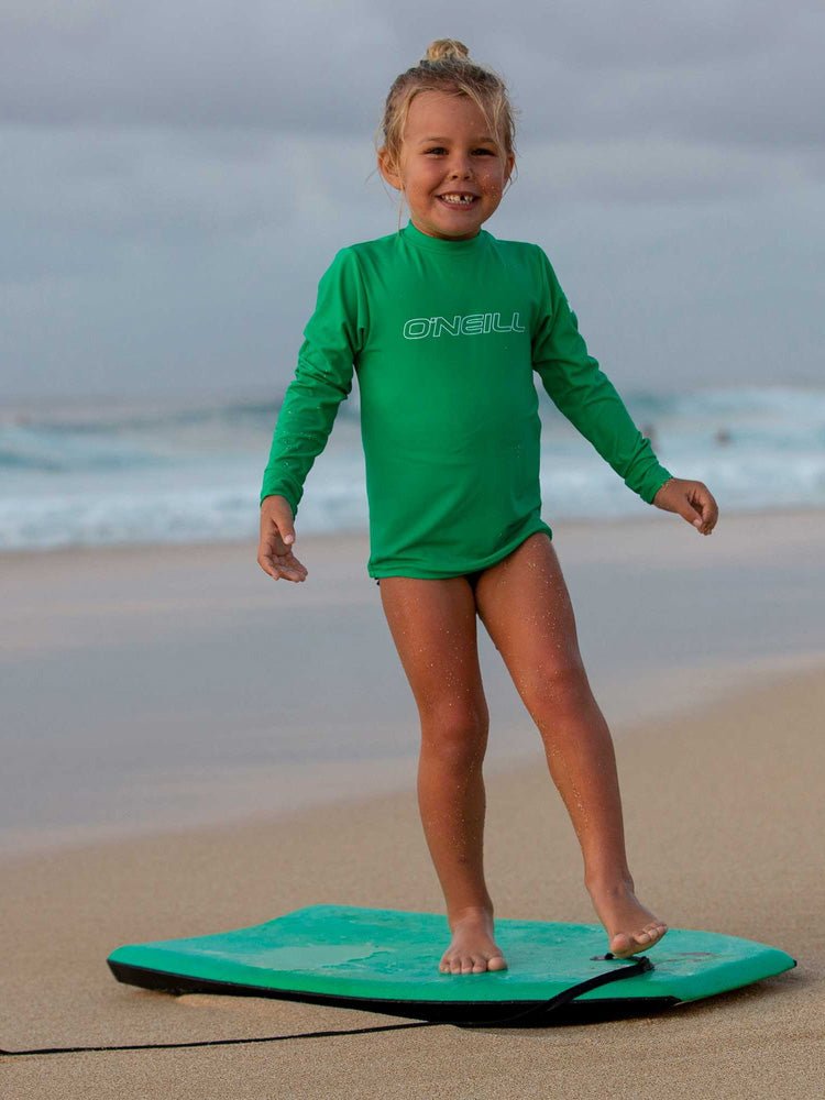 Kids Basic Skins Længærmet UV t-shirt - Børn - Pacific Blue - Gumpel & Co