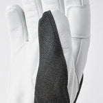 Army Leather Patrol Gauntlet 5 - finger Skihandsker - Unisex - Charcoal - Gumpel & Co