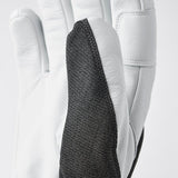 Army Leather Patrol Gauntlet 5 - finger Skihandsker - Unisex - Charcoal - Gumpel & Co