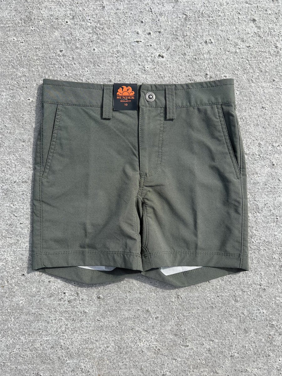 Junior Mini Addi Hybrid Walkshorts - Børn - Dark Army Green - Gumpel & Co