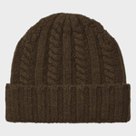 Cable Beanie - Unisex - Army - Gumpel & Co