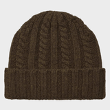Cable Beanie - Unisex - Army - Gumpel & Co