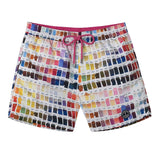 Men's Borneo Multi Fushia Pantone Print Badeshorts - Herre - Multi - Gumpel & Co