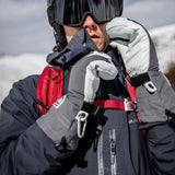 Army Leather Heli 3 - finger Skihandsker - Unisex - Black - Gumpel & Co