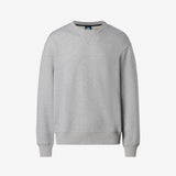 Sweatshirt with side ribbing - Men - Grey Melange - Gumpel & Co