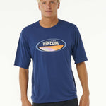 Men's Mumma Surflite UPF 50+ S/S UV T-shirt - Herre - Washed Navy - Gumpel & Co
