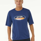Men's Mumma Surflite UPF 50+ S/S UV T-shirt - Herre - Washed Navy - Gumpel & Co