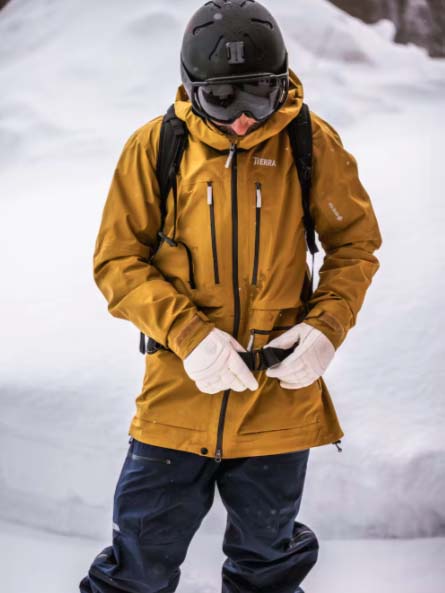 Fall Line 5 - finger Skihandsker - Unisex - Almond White/Almond - Gumpel & Co