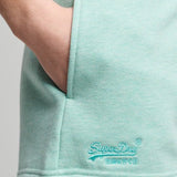 Women's Vintage Logo Jersey shorts i økologisk bomuld | Dame | Minted Marl - Gumpel & Co