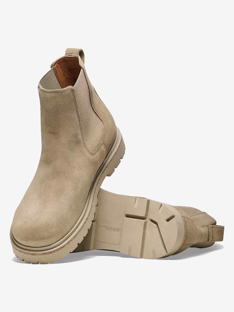 Highwood Slip On Men Suede Chelsea Boot - Taupe - Normal - Gumpel & Co