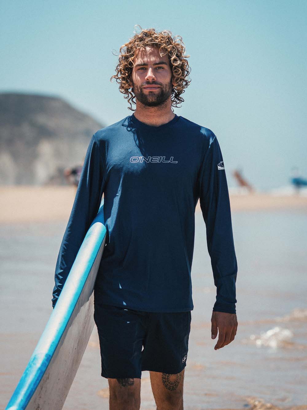 Men's Basic Skins Langærmet Rashguard - Herre - Navy - Gumpel & Co