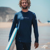 Men's Basic Skins Langærmet Rashguard - Herre - Navy - Gumpel & Co