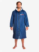 Advance Long Sleeve Surf Poncho | Adults | Navy/Grey
