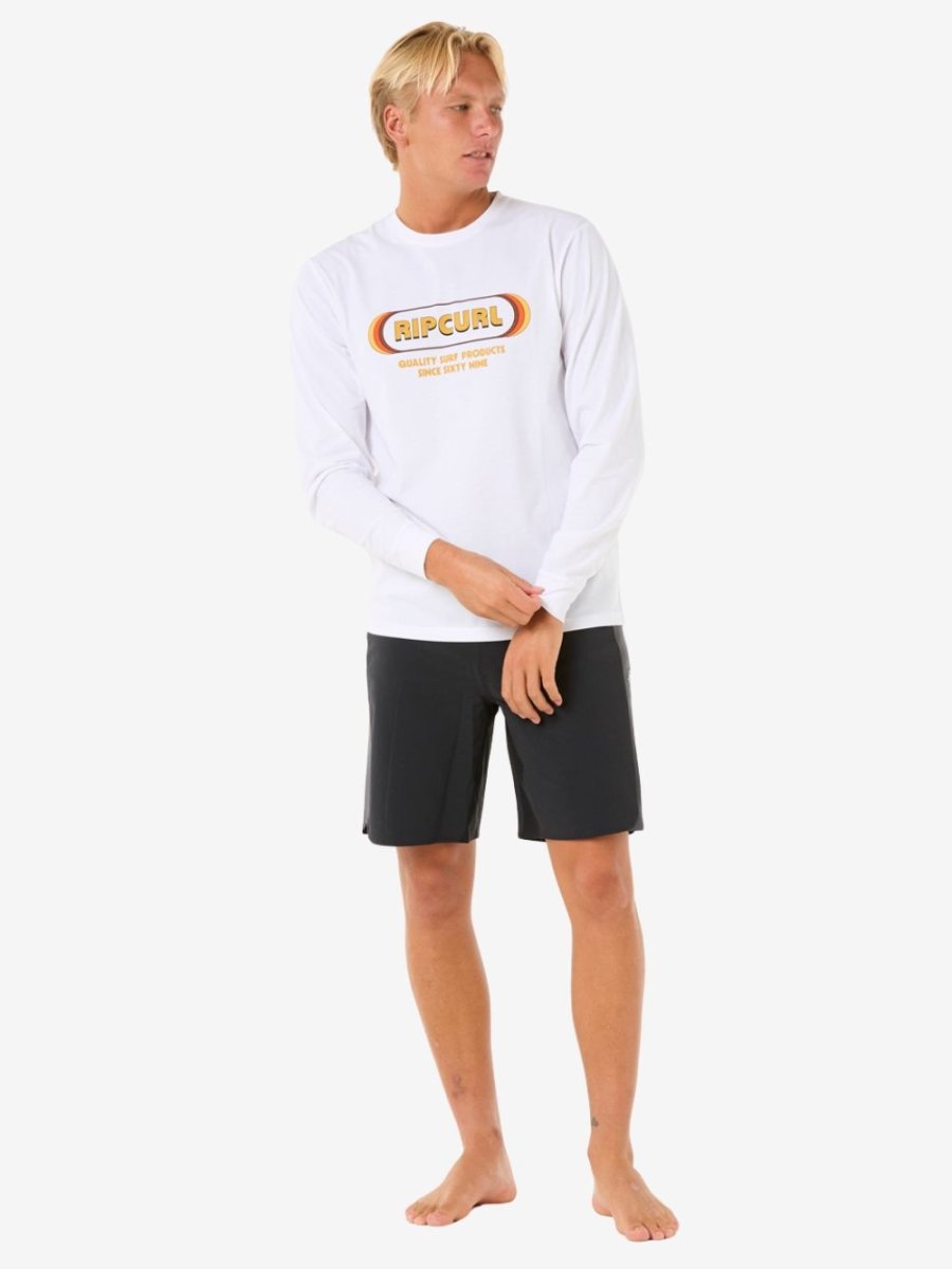 Icons Of Surf Long Sleeve UV Tee - Herre - White - Gumpel & Co