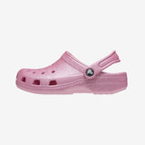 Toddler Classic Glitter Clog - Pink Tweed Glitter - Gumpel & Co