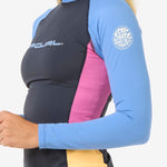 Block Party UPF 50+ Long Sleeve Tee - Dame - Multico - Gumpel & Co