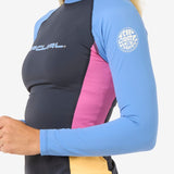 Block Party UPF 50+ Long Sleeve Tee - Dame - Multico - Gumpel & Co