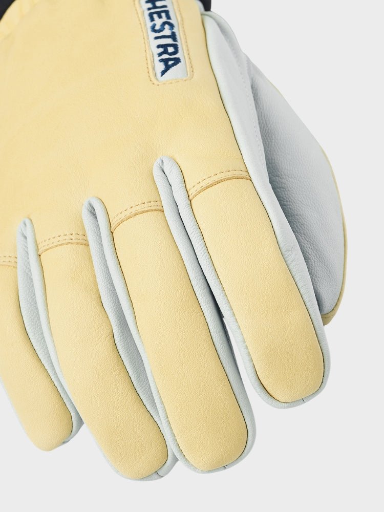 Army Leather Wool Terry 5 - finger - Herre - Natural Yellow - Gumpel & Co