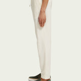 Men's Warren Straight Leg Hørbukser - Herre - White - Gumpel & Co