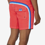 Iconic Taffeta Stretch Waist Mid - Length Swim Shorts - Herrer - Turbo - Gumpel & Co