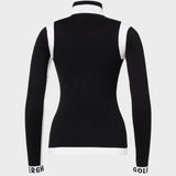 Noemi Long Sleeve Strik - Womens - Black - Gumpel & Co
