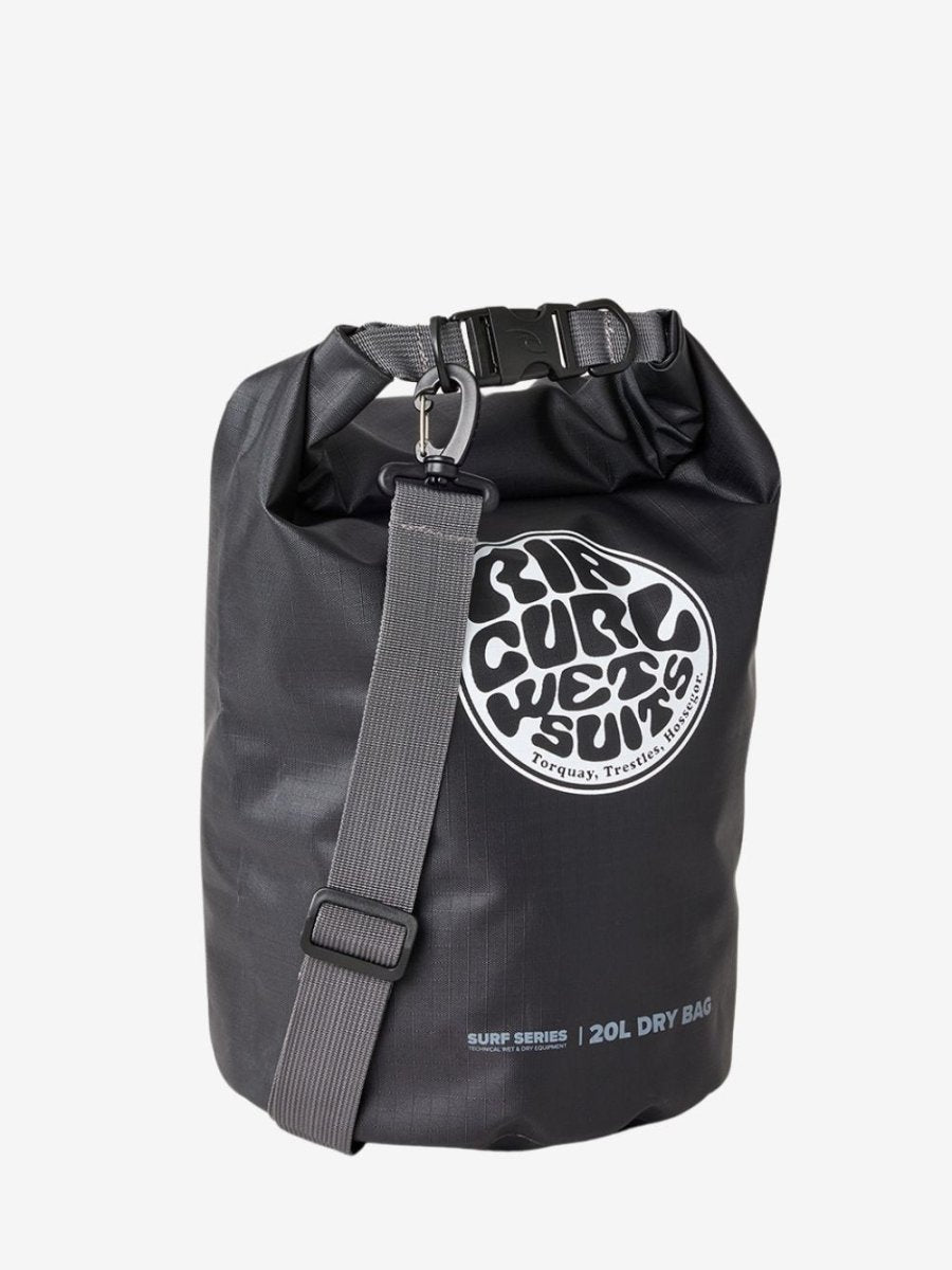 Surf Series 20L Barrel Bag - Black/Grey - Gumpel & Co