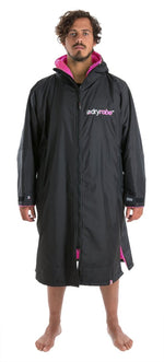 Advance Long Sleeve Surf Poncho - Adults - Black/Pink