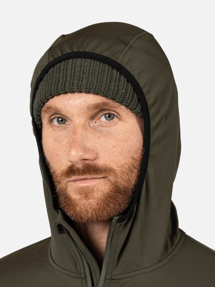 Midlayer m/hætte - Herre - Mørke Grøn - Gumpel & Co