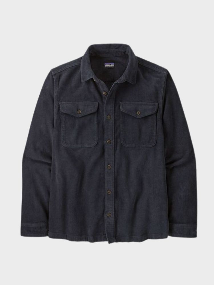 Corduroy Skjorte - Herre - Smolder Blue - Gumpel & Co