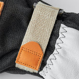 Army Leather Patrol Gauntlet 5 - finger Skihandsker - Unisex - Charcoal - Gumpel & Co