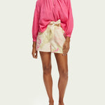 Women's High - Rise Mid - Length Shorts - Dame - Vondelfield Blossom - Gumpel & Co