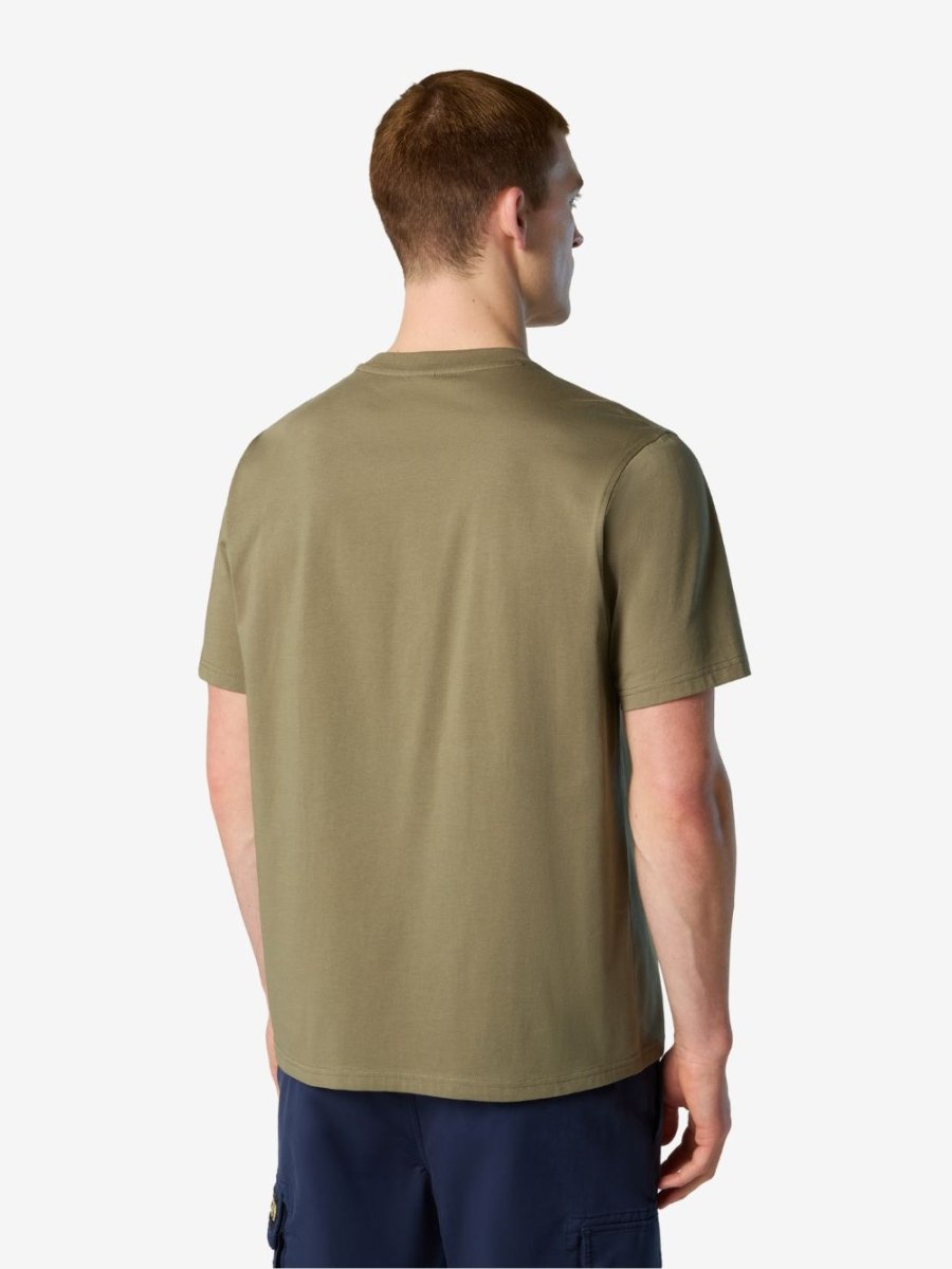 T-shirt with logo patch - Men - Deep Green - Gumpel & Co