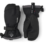 HESTRA Junior Gauntlet CZone 3-finger skihandske - sort/graphit