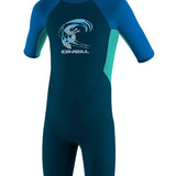 Toddler Reactor 2mm Back Zip S/S shorty våddragt - Børn - Slate/Ocean/Aqua - Gumpel & Co