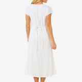 Premium Surf Long Dress - Dame - White - Gumpel & Co