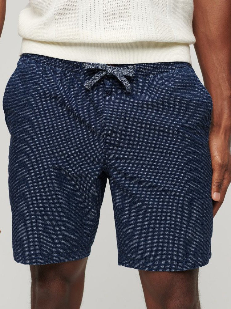 Men's Indigo Bermuda Shorts - Herre - Indigo Dobbie - Gumpel & Co