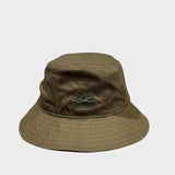 Bucket Hat med broderet logo - Unisex - Dark Green - Gumpel & Co