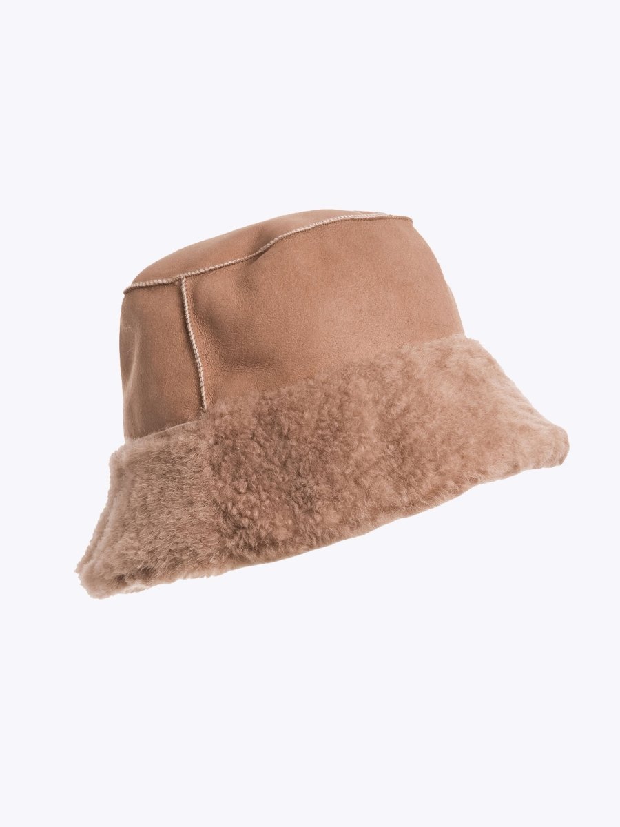 Women's Fluffy Bucket Hat - Dame - Black - Gumpel & Co