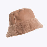 Women's Fluffy Bucket Hat - Dame - Black - Gumpel & Co